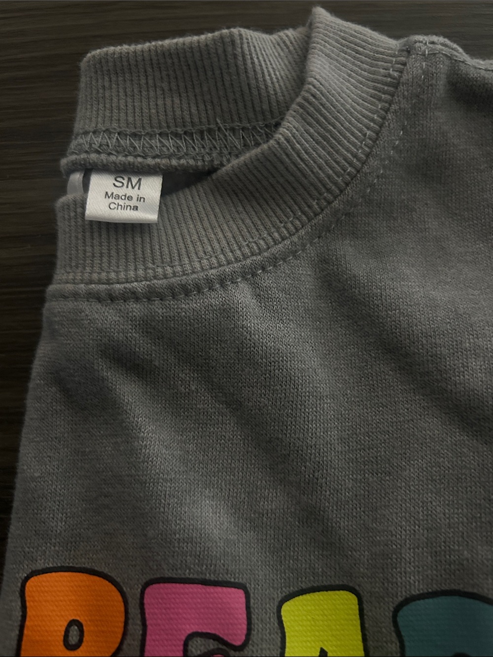 Scare Bears Tie-Dye Graphic Crewneck Sweatshirt - Gray - Picture 3 of 3